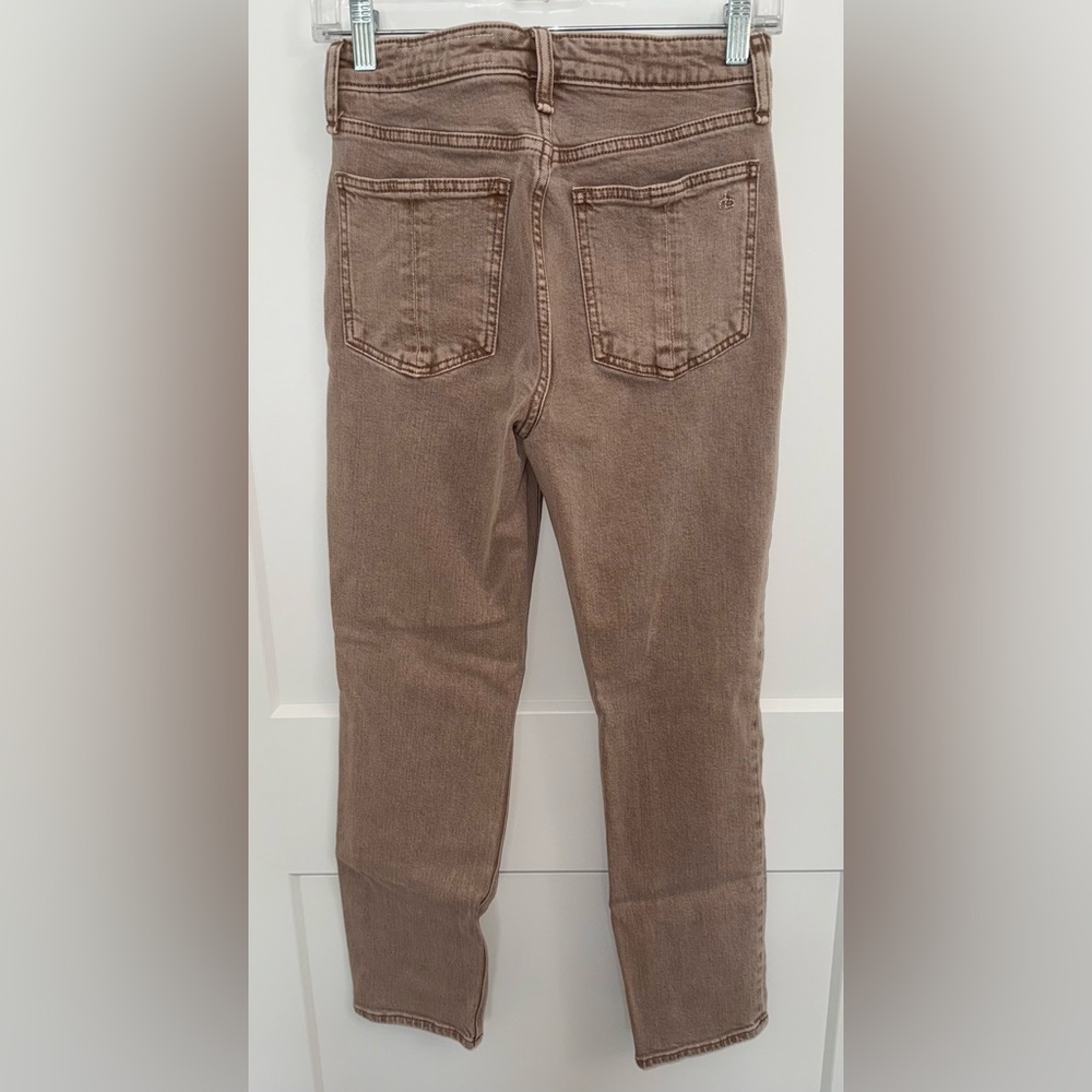 NWOT - Rag & Bone - Nina High Rise Cigarette Jeans in Rose Glitz - Size 25 Waist - Picture 8 of 11